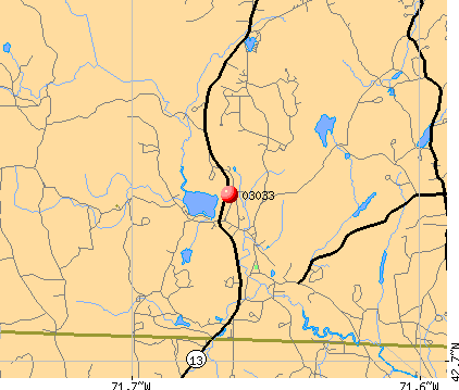Brookline, NH (03033) map