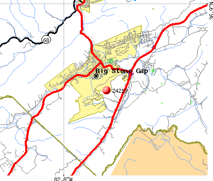 Big Stone Gap, VA (24219) map