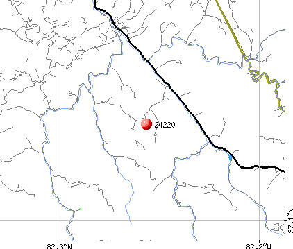 Haysi, VA (24220) map