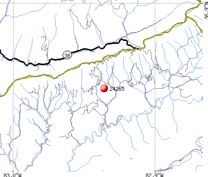Keokee, VA (24265) map