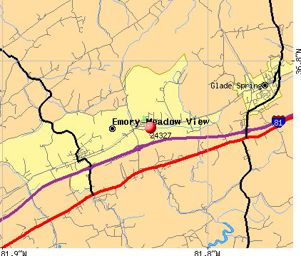 , VA (24327) map