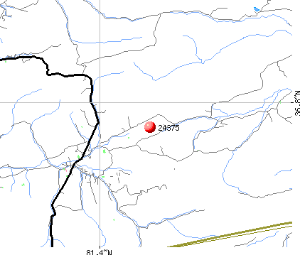 Sugar Grove, VA (24375) map