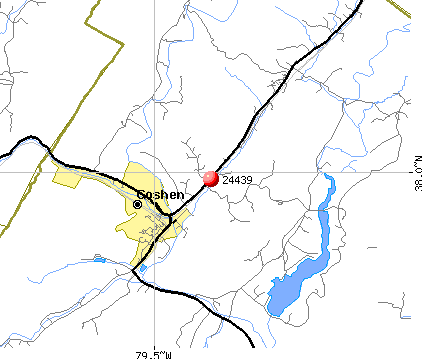 Goshen, VA (24439) map