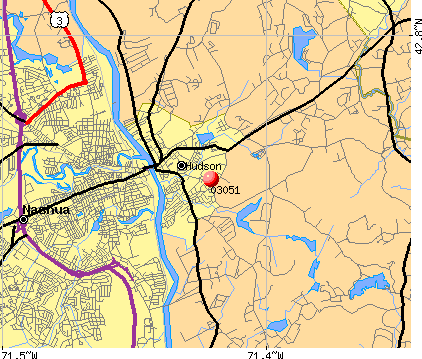 Hudson, NH (03051) map