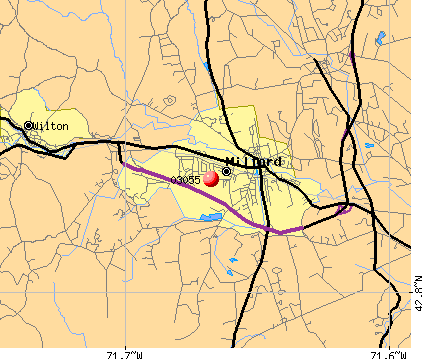 Milford, NH (03055) map