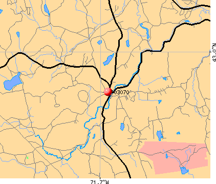 New Boston, NH (03070) map