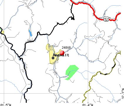 Anawalt, WV (24808) map