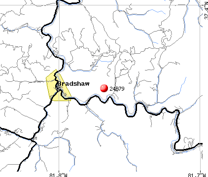 Bradshaw, WV (24879) map
