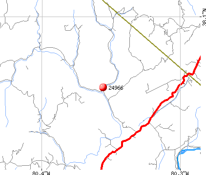 Falling Spring, WV (24966) map