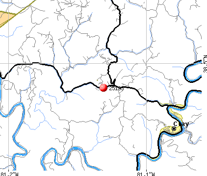 Clay, WV (25133) map