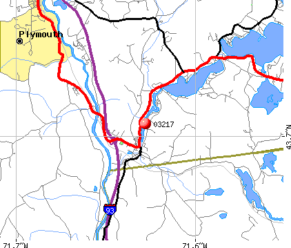 Ashland, NH (03217) map