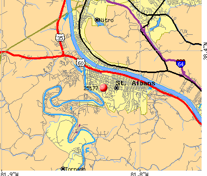 Jefferson, WV (25177) map