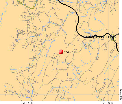 Hedgesville, WV (25427) map