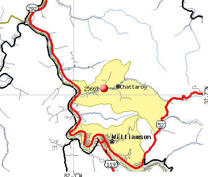 Chattaroy, WV (25667) map