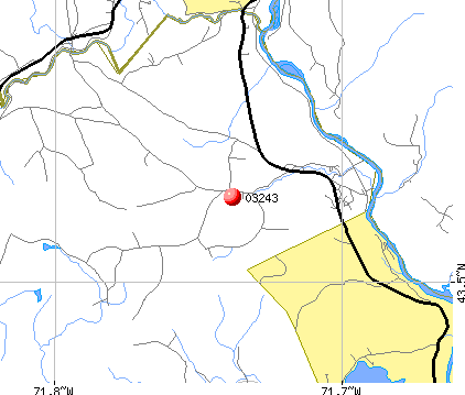 Hill, NH (03243) map