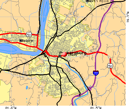 Parkersburg Zip Code Map