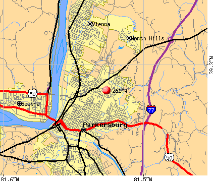 Parkersburg Zip Code Map