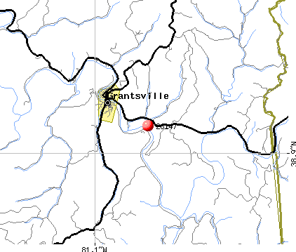 Grantsville, WV (26147) map