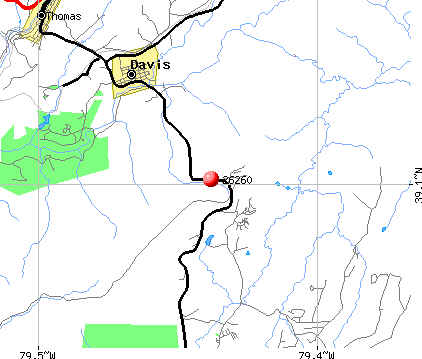 Davis, WV (26260) map