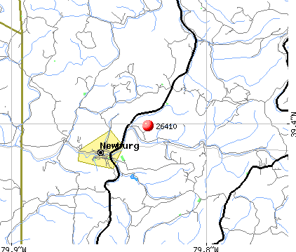 Newburg, WV (26410) map