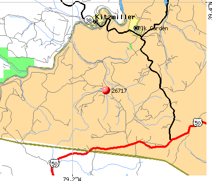 Elk Garden, WV (26717) map