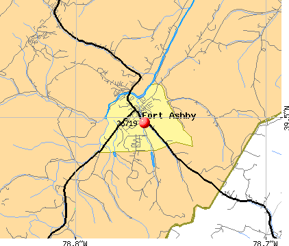 Fort Ashby, WV (26719) map