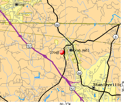 Rural Hall, NC (27045) map