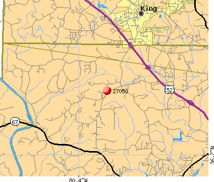 Tobaccoville, NC (27050) map