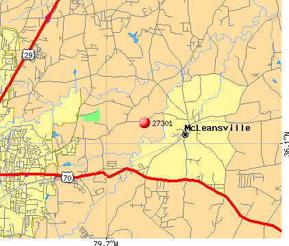 McLeansville, NC (27301) map