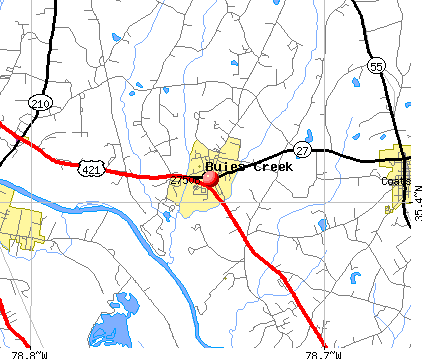 Buies Creek, NC (27506) map