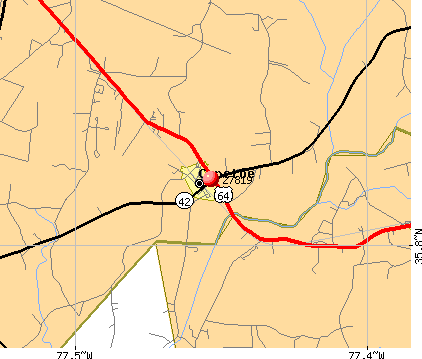 Conetoe, NC (27819) map