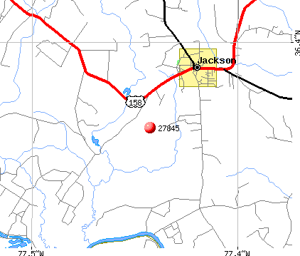 Lasker, NC (27845) map