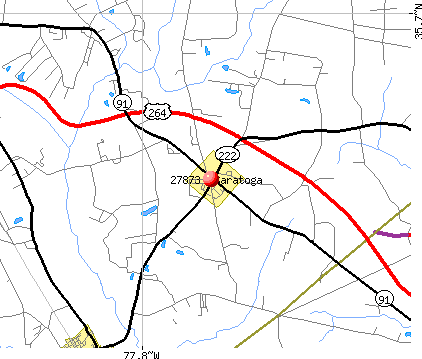 Saratoga, NC (27873) map