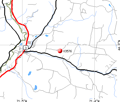 Colebrook, NH (03576) map