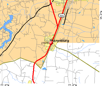 Sharpsburg, NC (27878) map
