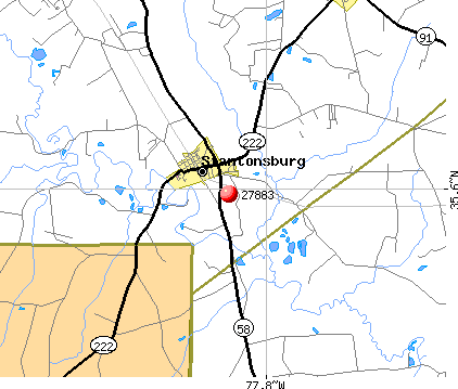 Stantonsburg, NC (27883) map