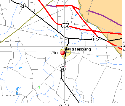Walstonburg, NC (27888) map