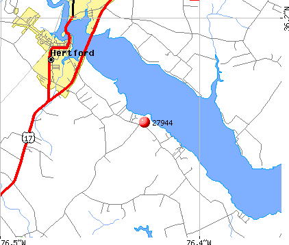 Hertford, NC (27944) map