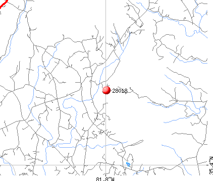 Bostic, NC (28018) map