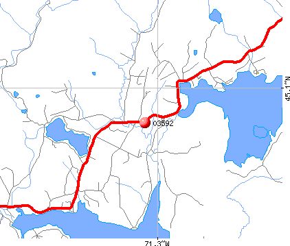 Pittsburg, NH (03592) map