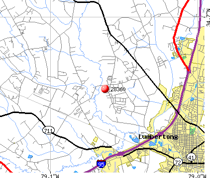 Lumberton Zip Code Map