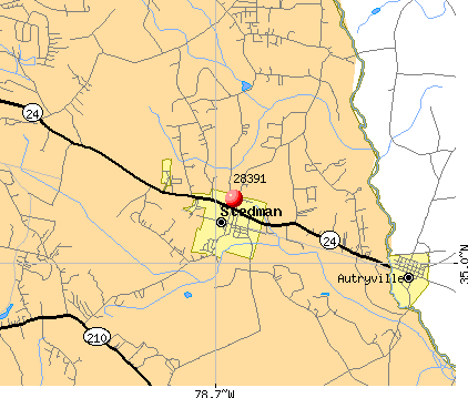 Stedman, NC (28391) map
