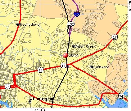 34 Wilmington Nc Zip Codes Map - Maps Database Source