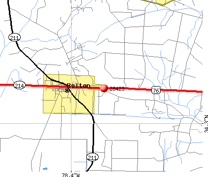 Bolton, NC (28423) map