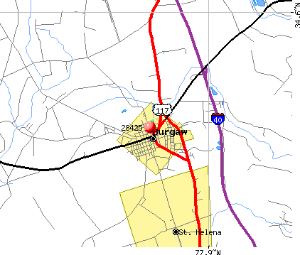 St. Helena, NC (28425) map