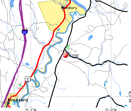 Haverhill, NH (03765) map