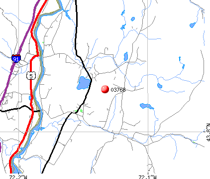 Lyme, NH (03768) map
