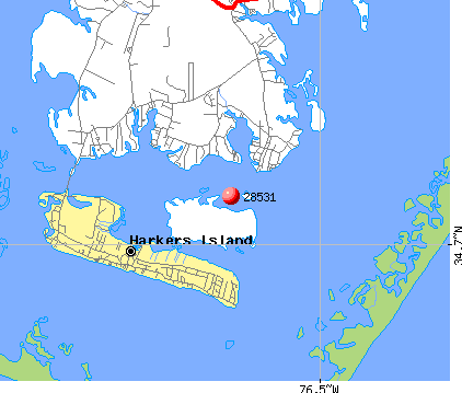 Harkers Island, NC (28531) map. Nearest zip codes: 28553, 28528, 28579, 