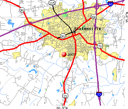 Statesville Zip Code Map