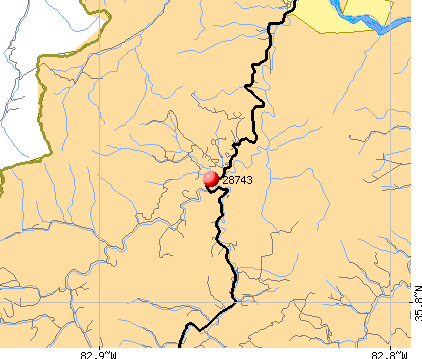 Hot Springs, NC (28743) map